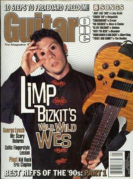Wes on the cover of a magazine! *Quick Fact* Wes joined Limp Bizkit when he was 18 years old! He had long hair then!